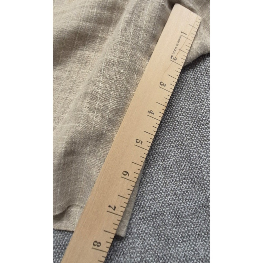 Harold Powell mens tan khaki 100% linen dress shorts sz. 33 preppy pleated front - Picture 3 of 12